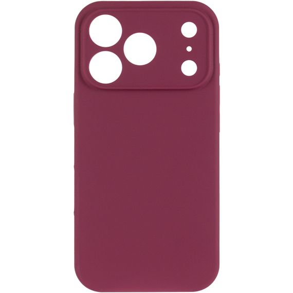 Чохол Silk Full Camera Protective (AA) NO LOGO для Apple iPhone 17 Pro Max / 18 Pro Max (6.9") Бордовий / Plum | Зображення 1