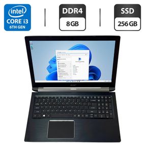 Ноутбук Acer Aspire 5 A515-51 / 15.6" (1920x1080) TN / Intel Core i3-6006U (2 (4) ядра по 2.0 GHz) / 8 GB DDR4 / 256 GB SSD / Intel HD Graphics 520 / WebCam / Windows 10 Pro б/в