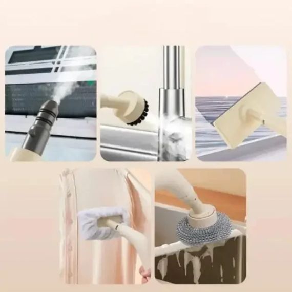 Пароочисник 1200Вт + 5 насадок, 250мл, від мережі / Парогенератор для збирання / Паровий очищувач | Зображення 4