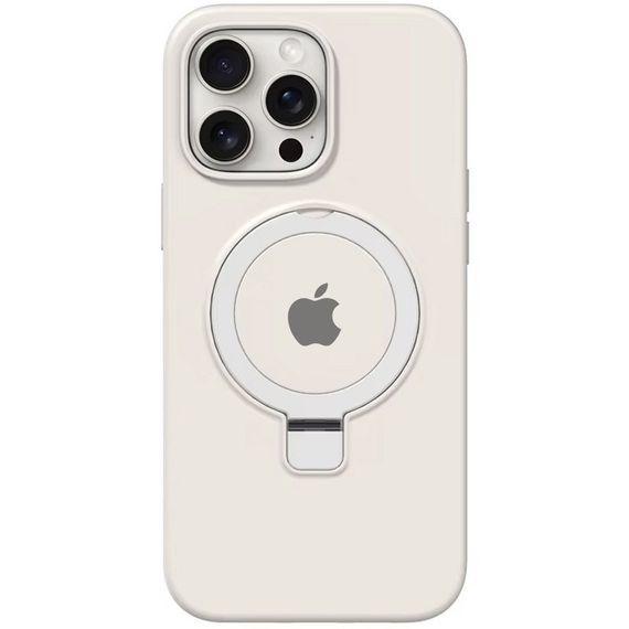 Чохол Silicone Case Full Protective with Ring для Apple iPhone 13 Pro (6.1") White