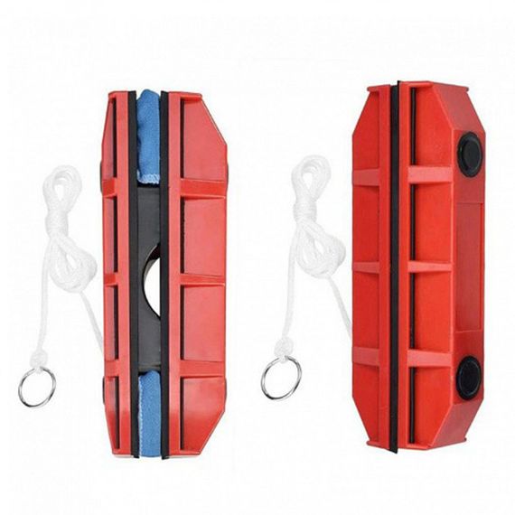 Щітка магнітна для миття скла з двох сторін Glider Червона XA-27 | Зображення 3