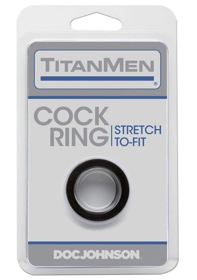 Эрекционное кольцо Doc Johnson Titanmen Tools - Cock Ring - Black Sex Aura | Зображення 1