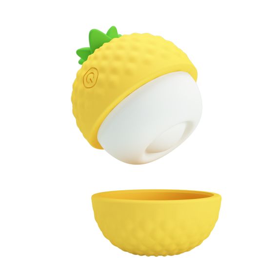 Клиторальный пульсатор PRETTY LOVE Pineapple Secret желтый, 5,7 х 5,1 см sexstyle | Зображення 1