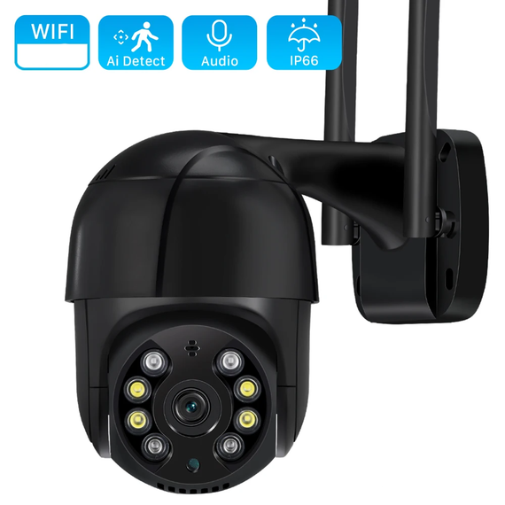 Wifi IP видеокамера ANBIUX на 3MP уличная 5X zoom беспроводная Черный (sv1677m3)