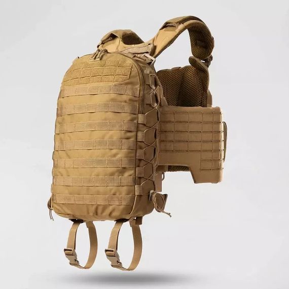Рюкзак тактичний 10л Койот, штурмовий рюкзак військовий Ukrarmor укрармор Cordura 1000D, рюкзак ЗСУ MOLLE похід | Зображення 6