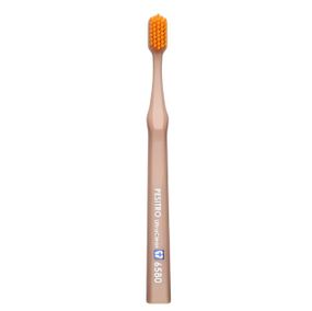 Зубна щітка Pesitro 6580 Ultra Soft світло-коричнева з помаранчевим (м’яка із серії Premium)