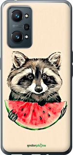 Чохол на Realme GT Neo 2 Єнотик з кавуном "4605u-2489-2448"