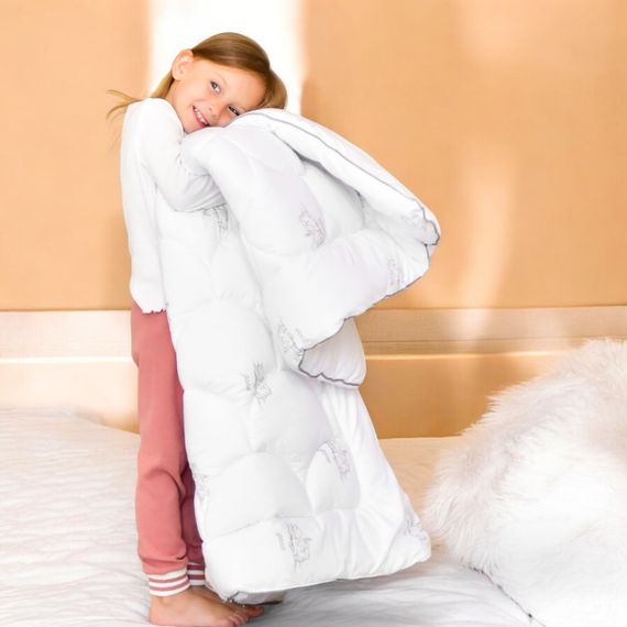 Детское одеяло Super Soft Classic PAPAELLA 100x135 см мягкое антиаллергическое, искусственный пух, белое | Зображення 1
