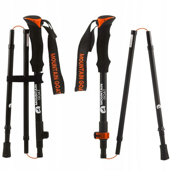 Трекінгові палиці Mountain Goat Pro+ 43-130 см MG0008 Black/Orange (P-5907739318251) | Зображення 7