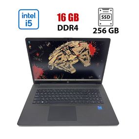 Ноутбук HP 17-ce / 17.3" (1920x1080) IPS / Intel Core i5-1135G7 (4 (8) ядра по 4.2 GHz) / 16 GB DDR4 / 256 GB SSD / Intel Iris Xe Graphics / WebCam б/в