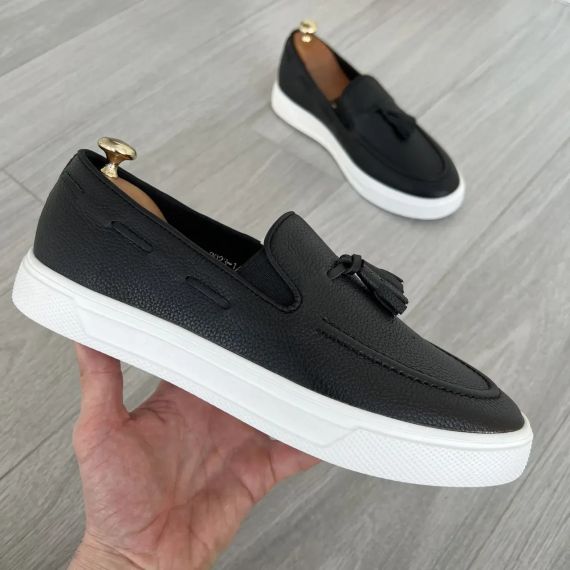 Кожаные мужские лоферы на толстой подошве 43 размер | Зображення 8