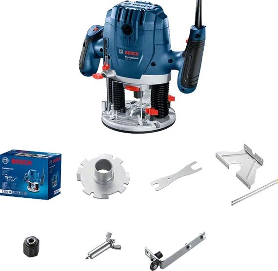 Bosch Фрезер GOF 130, 1300Вт, 11000-28000 об/хв, цанга 6 та 8мм, 3.5кг (0.601.6B7.000) | Зображення 6