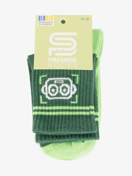 Шкарпетки середні для хлопчика PremierSocks 16Д-1ВР 16-18 Зелений shop (4820203391769) | Зображення 3