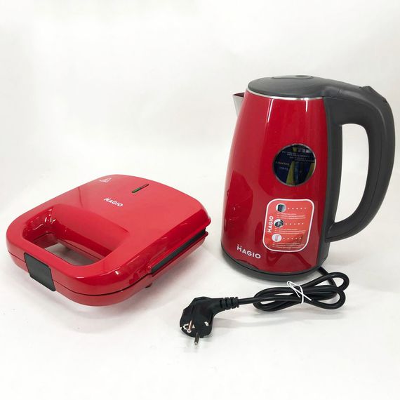 Набір дизайнерської лінійки Magio: сендвічниця MAGIO MG-376 + Електрочайник NJ-622 Magio MG-977 | Зображення 6