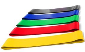 Набір фітнес гумки exercise resistance bands для фітнесу і спорту з 5 стрічок