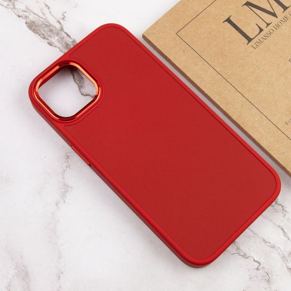 TPU чохол Bonbon Metal Style для Apple iPhone 14 (6.1") Червоний / Red | Зображення 3
