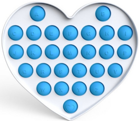 Pop it з малюнком Поп іт з малюнком Іграшка антистрес Пупырка Поп іт Сімпл Дімпл Simple Dimple Серце 2