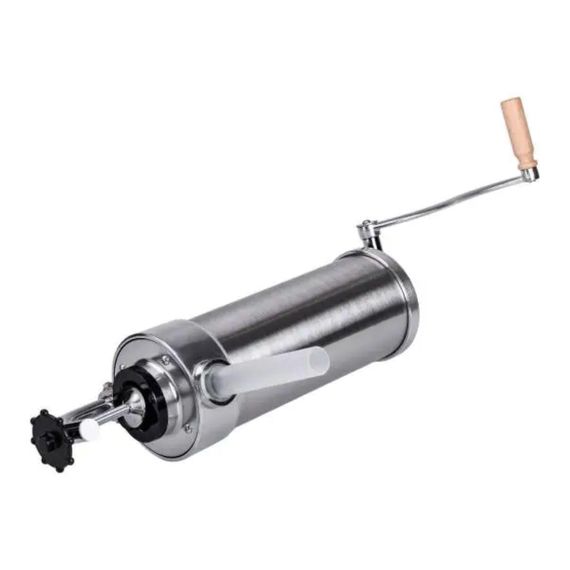 Вертикальний шприц для ковбаси 2,5 л з нержавіючої сталі шприц ковбасний 4 насадки 16788-6 | Зображення 5