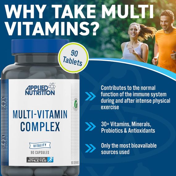 Витаминно-минеральный комплекс Applied Nutrition MULTI-VITAMIN 90 CAPS | Зображення 1