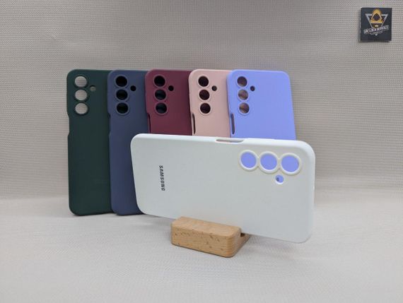 Samsung A16 | Протиударний чохол з логотипом | Soft Touch | білий | Зображення 1