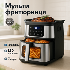 Фритюрницы без масла, Мощная фритюрница аэрогриль, Фритюрница для жарки картошки Мини XY-84