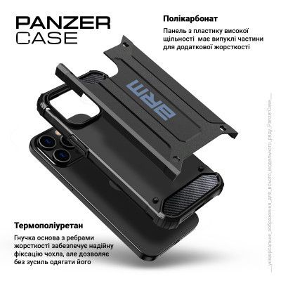 Чехол для мобильного телефона Armorstandart Panzer Apple iPhone 15 Black (ARM73738) | Зображення 3