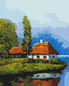 Хатинка біля озера