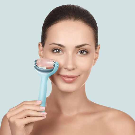 Ролик для голкової мезотерапії обличчя та тіла GESKE MicroNeedle Face&Body Roller 9в1 turquoise, Бірюзовий | Зображення 3