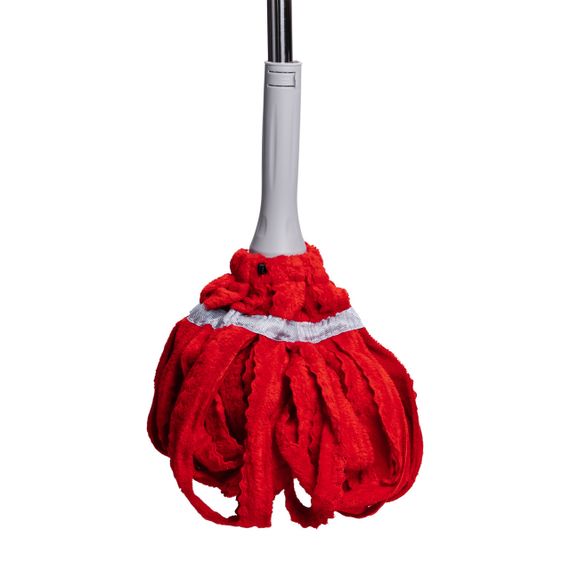 Швабра телескопічна для миття підлоги універсальна мотузкова швабра з самовіджимом для прибирання Червоний HP-35015-13R | Зображення 1