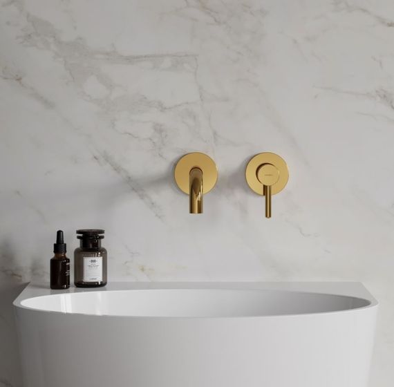 Змішувач для раковини Omnires Y прихованого монтажу gold (Y1215HGL) | Зображення 2