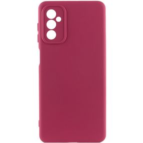 Чехол Silicone Cover Lakshmi Full Camera (A) для Samsung Galaxy M34 5G Full camera, Жовтий/Flash Full camera, Бордовий/Marsala, ТПУ (термопластичний поліуретан)