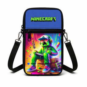 Сумка-чохол для телефону Minecraft,дитяча сумка через плече, водонепроникна міні-сумка (4777)