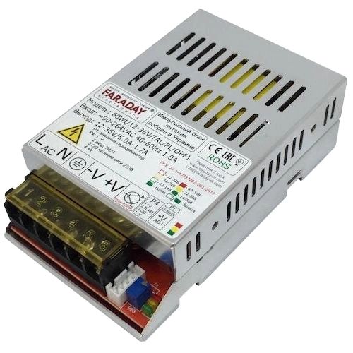 Faraday Electronics 60Wt/12-36V/ALU Блок живлення