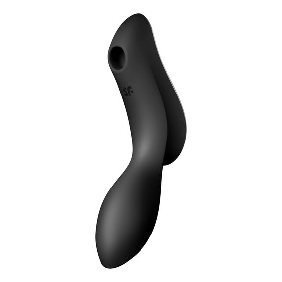Вакуумний стимулятор з вібрацією Satisfyer Curvy Trinity 2 Black | Зображення 1