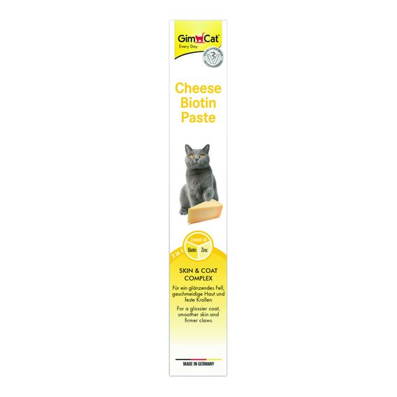 Паста GimCat Cheese Biotin Paste для котів усіх порід cирна з біотином 100г | Зображення 2