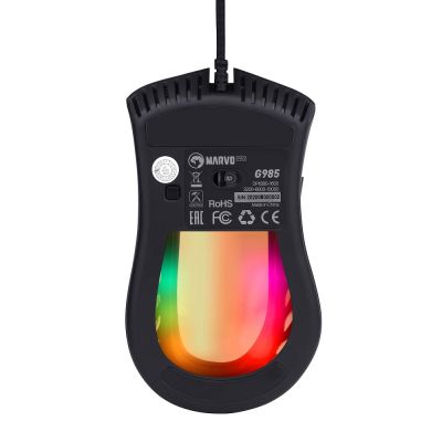 Мышка Marvo G985 RGB-LED USB Black (G985) | Зображення 4
