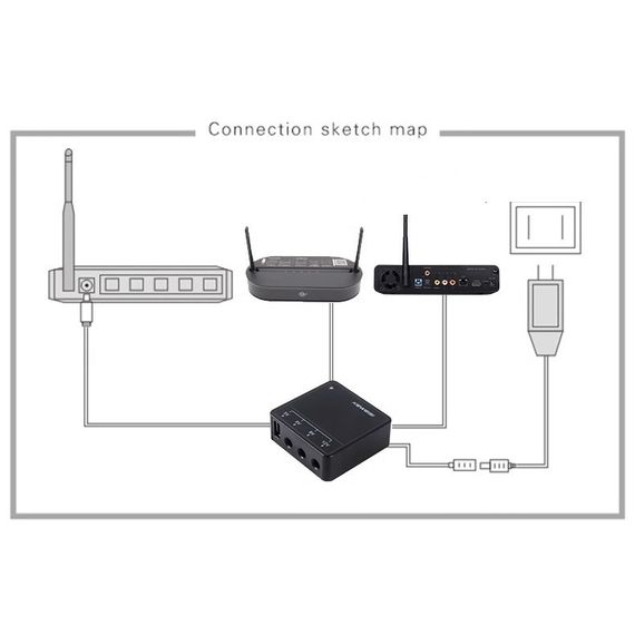 Понижающий преобразователь DC-DC 5В 9В 12В USB питание для роутера+кабеля | Зображення 6