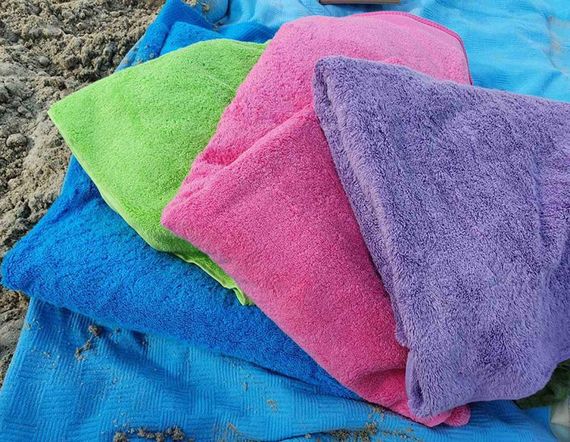 Полотенце пляжное Pembe 75х200см с карманом для шезлонга