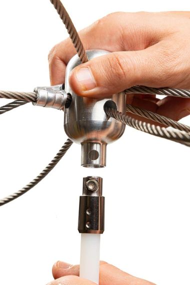 Щетка алюминиевая с тросами к набору Ecodym Турбо-Щетка 370 мм | Зображення 4