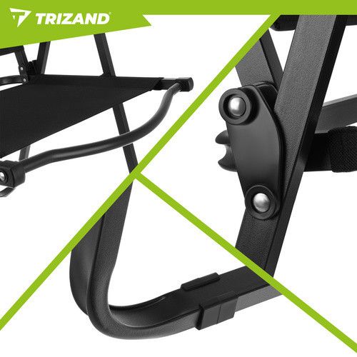 Садовий стілець 54x56x79 см чорний Trizand 27552 | Зображення 3
