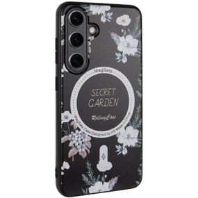 TPU+PC чехол Secret Garden with MagFit для Samsung Galaxy S24 Black