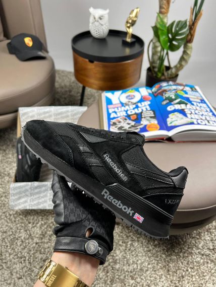 Мужские кроссовки замша  bok Classic LX2200 All Black весна / літо / осінь A3650 46 | Зображення 4