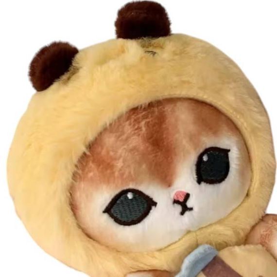 Іграшка м'яка 35см Котик у жовтій шапочці