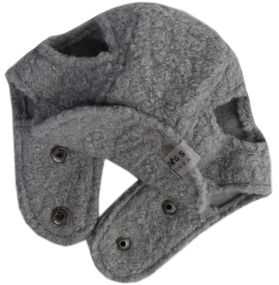 Шапка Авіатор тедді сіра 1