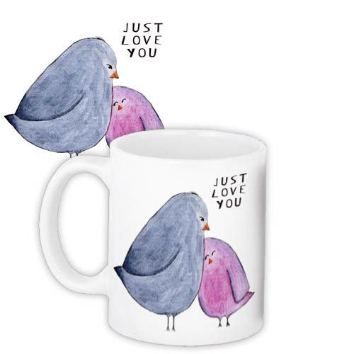Чашка з принтом Just love you 330 мл (KR_19L028)