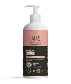 Делікатний шампунь-скраб для шерсті та шкіри собак та котів TAURO PRO LINE Ultra Natural Care Gentle Scrub Shampoo, 1000 мл