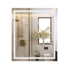 Дзеркало Qtap Mideya (MI1) 700х800 з LED-підсвіткою Touch, з антизапотіванням, димером QT2078DCF7080W