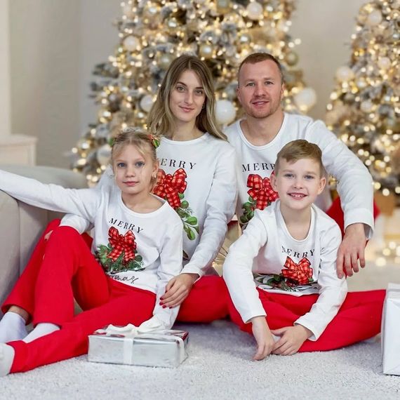 Піжама дитяча "Family look" Носи своє 110 Білий (p-12556-140952) | Зображення 6