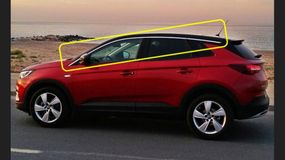 Верхние молдинги стекол (8 шт, нерж) для Opel Grandland X 2016-2024 гг