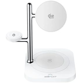 БЗП Acefast E39 desktop 4in1 Qi2 32.5W White